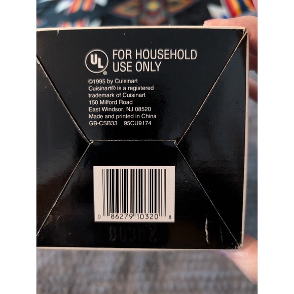 Vintage Cuisinart White Quick Prep Hand Blender 2 Speed #CSB-33 NOS 90s NIB - Picture 6 of 6